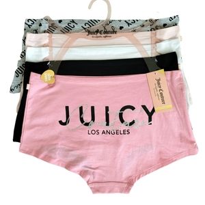 NWT Juicy Couture Set of 5 Boy Short Underwear